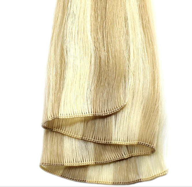  Blonde Hand Tied Hair Weft Extensions Silky Straight  100gm YL318